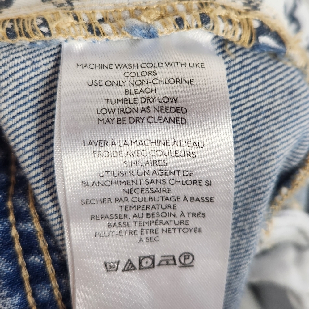 Free People Boho Equinox Denim Trouser Open Sky High Rise Super Wide Leg 27 - Picture 15 of 16